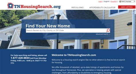 Find Your New Home. . Tn housing search